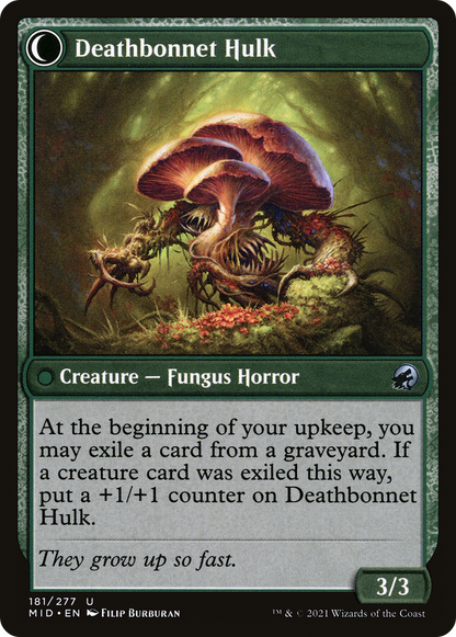 Deathbonnet Sprout (MID-181) - Innistrad: Midnight Hunt: (Double Faced Transform) Foil