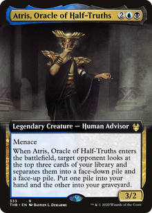 Atris, Oracle of Half-Truths (Extended Art) (THB-333) - Theros Beyond Death: (Extended Art)