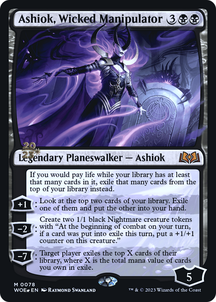 Ashiok, Wicked Manipulator (PRE-78S) - Wilds of Eldraine Promos Foil