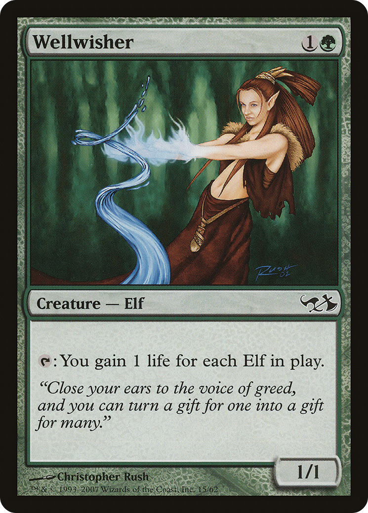 Wellwisher (EVG-015) - Duel Decks: Elves vs. Goblins Foil