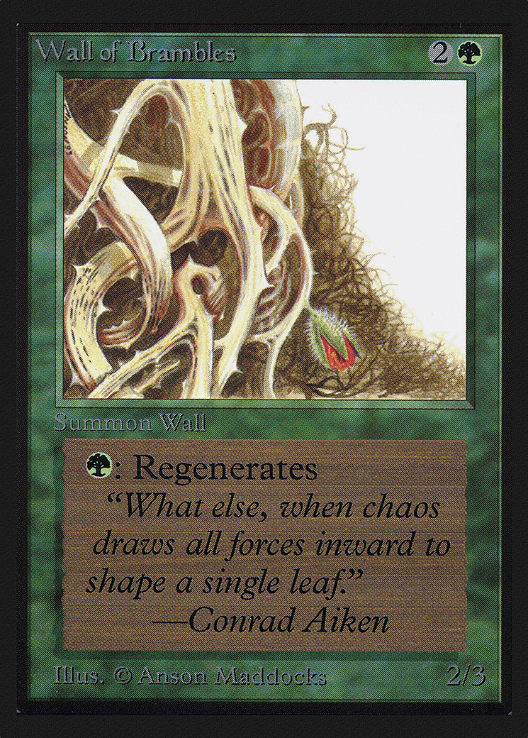 Wall of Brambles (IE) (IED-224) - Intl. Collectors' Edition