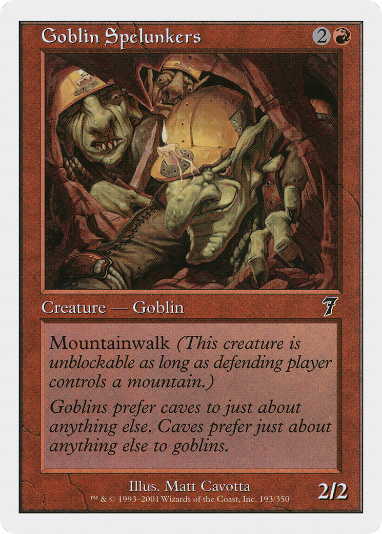 Goblin Spelunkers (7ED-193) - Seventh Edition