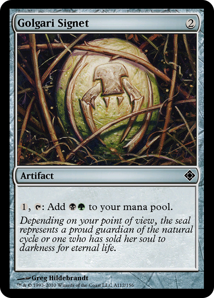 Golgari Signet (TD0-A112) - Magic Online Theme Decks