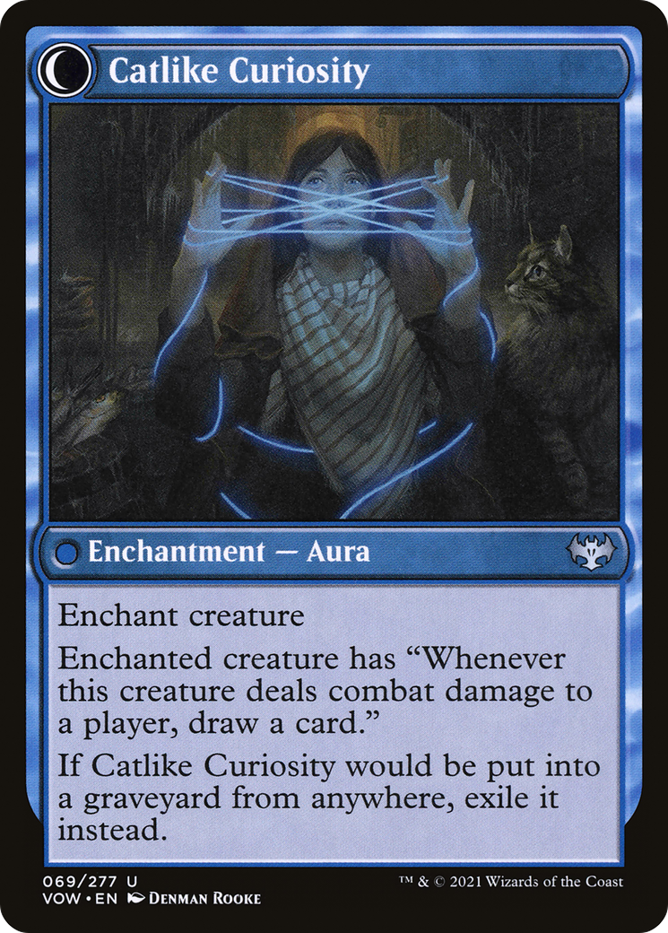 Mischievous Catgeist (VOW-069) - Innistrad: Crimson Vow: (Double Faced Transform)