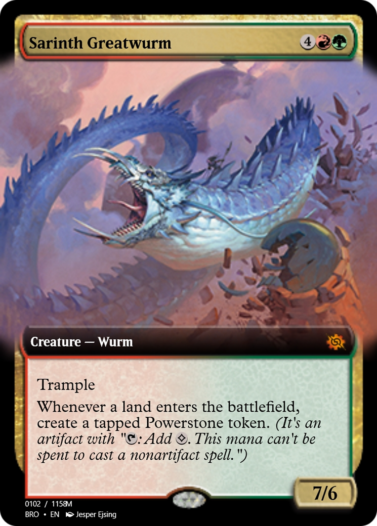 Sarinth Greatwurm (PRM-105812) - Magic Online Promos Foil