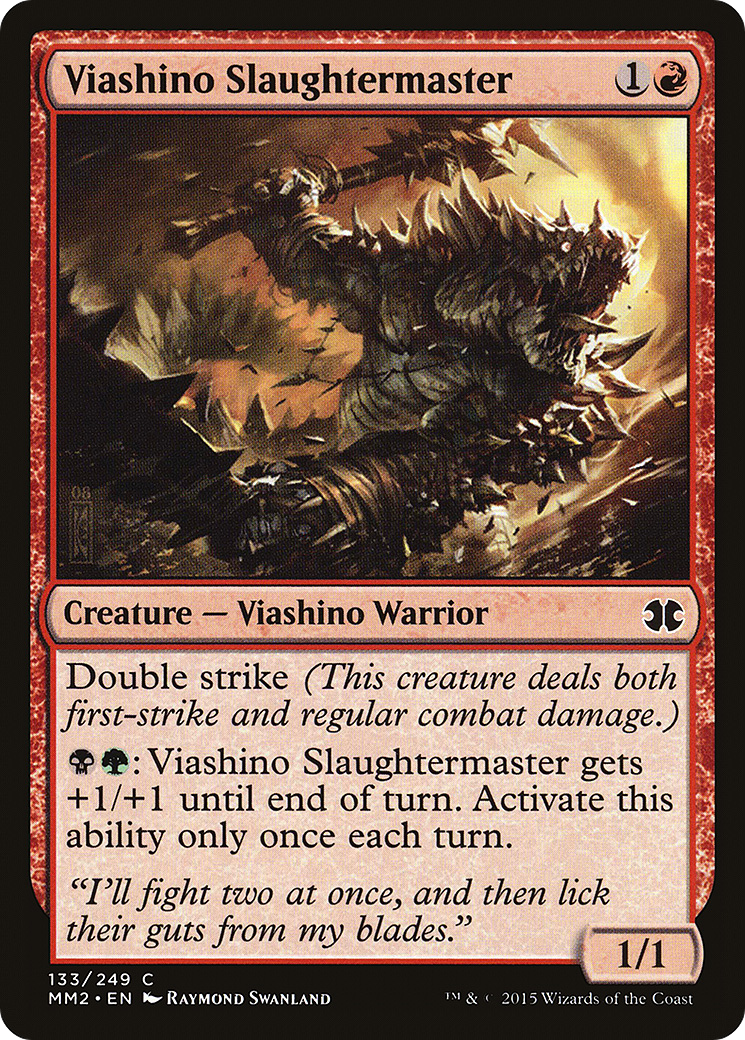 Viashino Slaughtermaster (MM2-133) - Modern Masters 2015 Foil