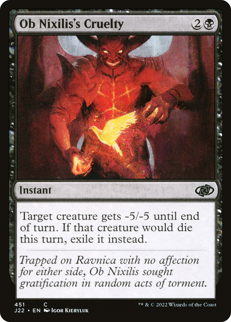 Ob Nixilis's Cruelty (J22-451) - Jumpstart 2022