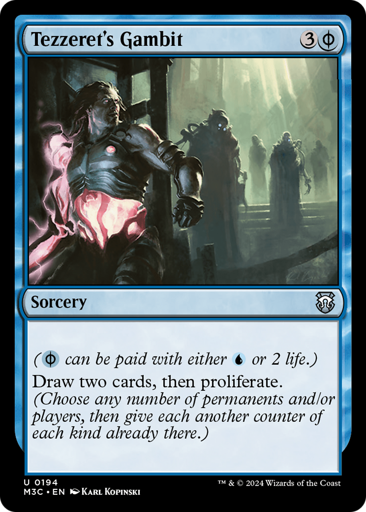 Tezzeret's Gambit⁣ - Commander: Modern Horizons 3⁣ (Uncommon)⁣ [194]
