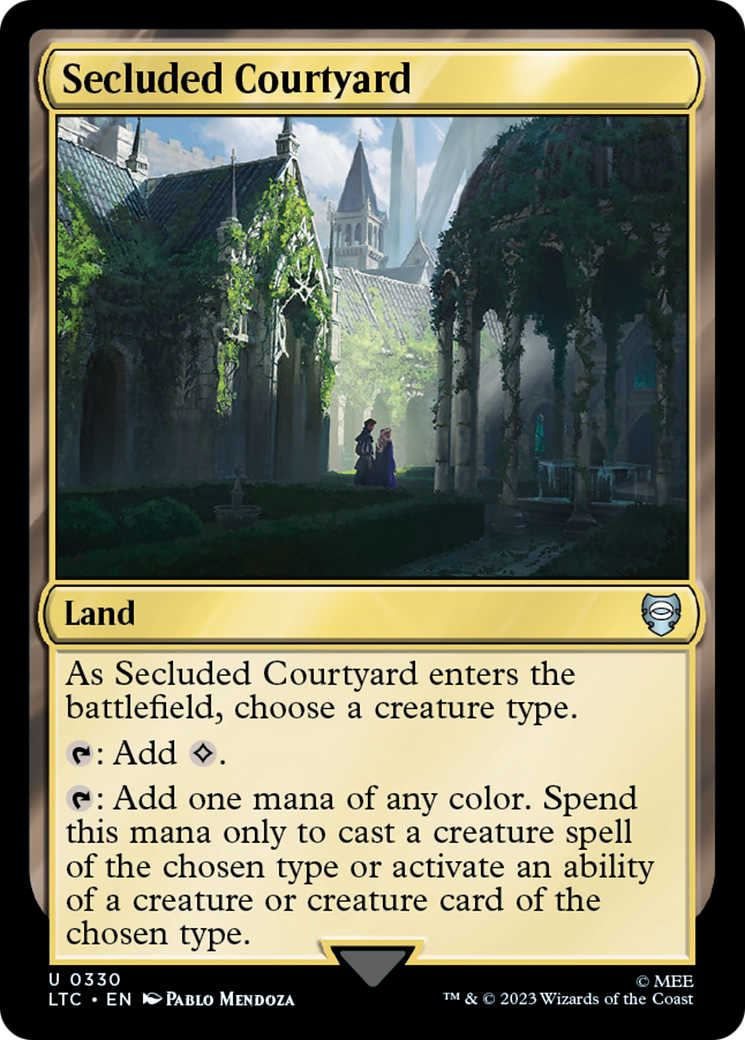 Secluded Courtyard⁣ - Commander: The Lord of the Rings: Tales of Middle-earth⁣ (Uncommon)⁣ [330]