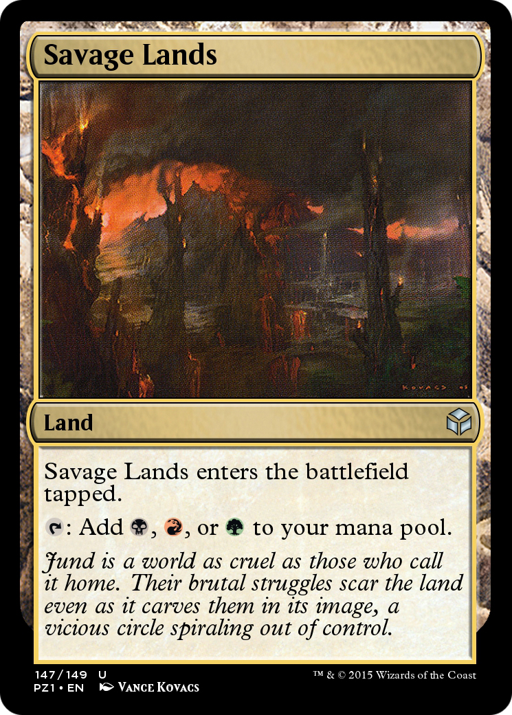 Savage Lands (PZ1-147) - Legendary Cube Prize Pack Foil