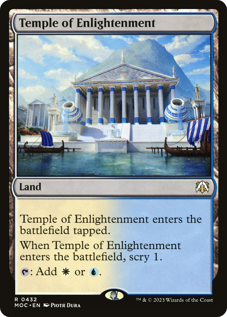 Temple of Enlightenment⁣ - Commander: March of the Machine⁣ (Rare)⁣ [432]