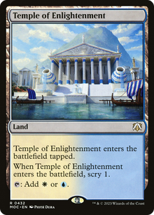 Temple of Enlightenment⁣ - Commander: March of the Machine⁣ (Rare)⁣ [432]