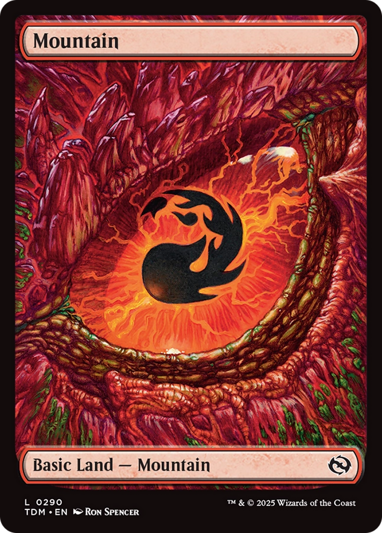 Mountain (TDM-290) - Tarkir: Dragonstorm Foil