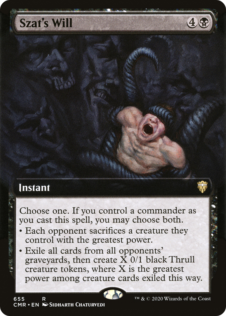 Szat's Will (Extended Art) (CMR-655) - Commander Legends: (Extended Art)