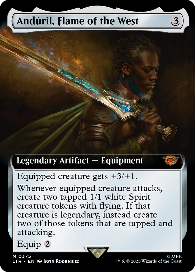 Anduril, Flame of the West (Extended Art) (LTR-375) - The Lord of the Rings: Tales of Middle-earth: (Extended Art) Foil