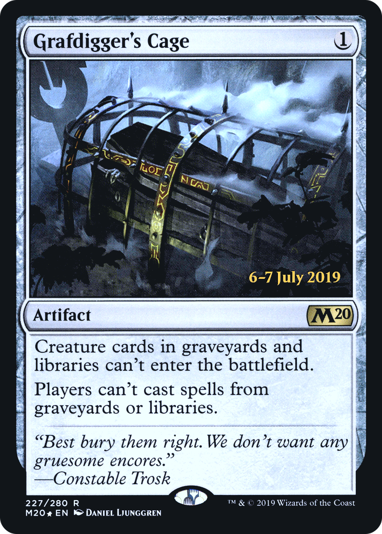 Grafdigger's Cage (PRE-227S) - Core Set 2020 Promos Foil