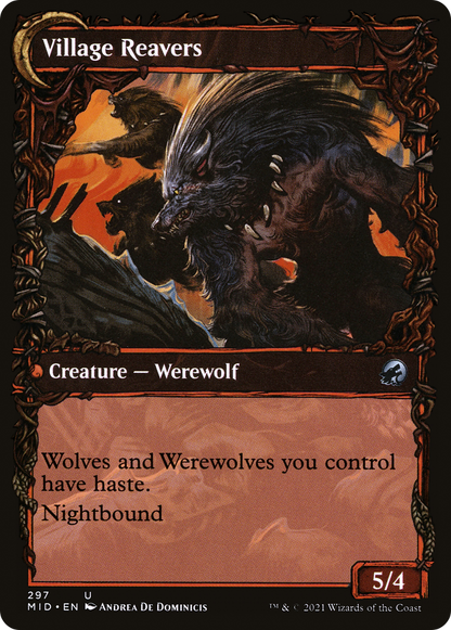 Village Watch (Showcase) (MID-297) - Innistrad: Midnight Hunt: (Showcase, Double Faced Transform) Foil