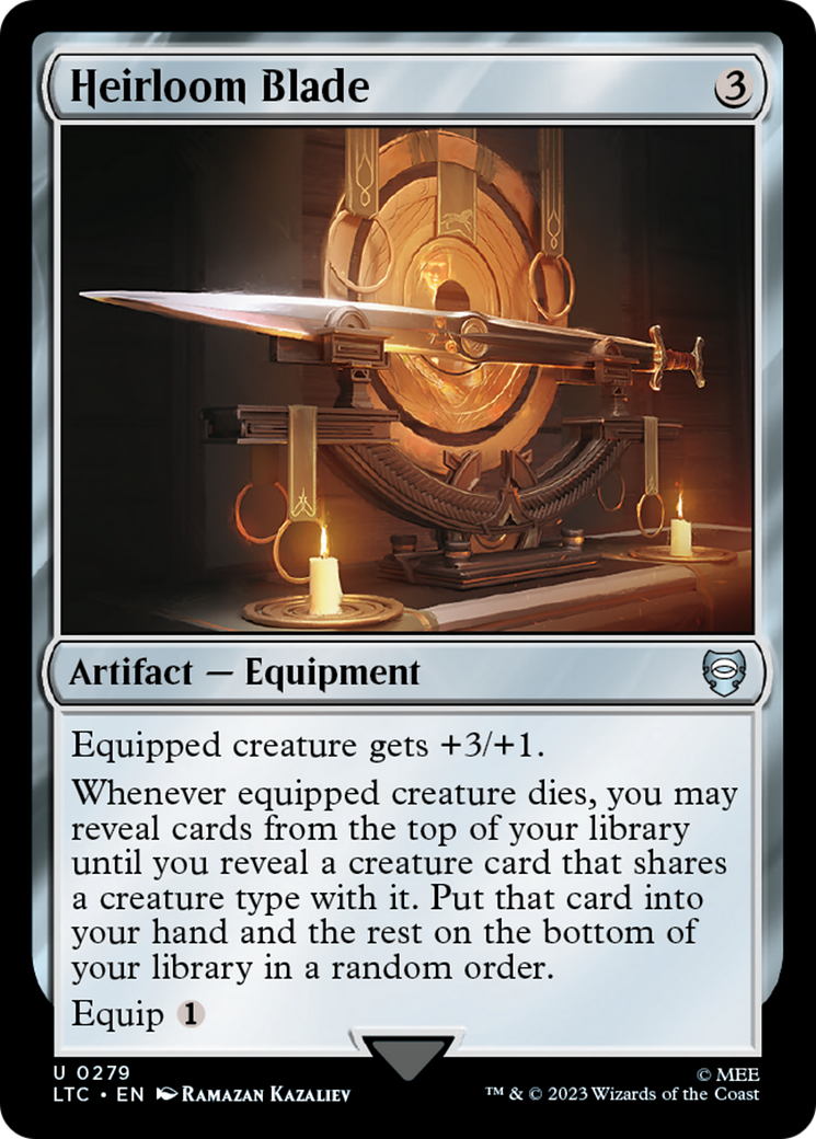 Heirloom Blade⁣ - Commander: The Lord of the Rings: Tales of Middle-earth⁣ (Uncommon)⁣ [279]