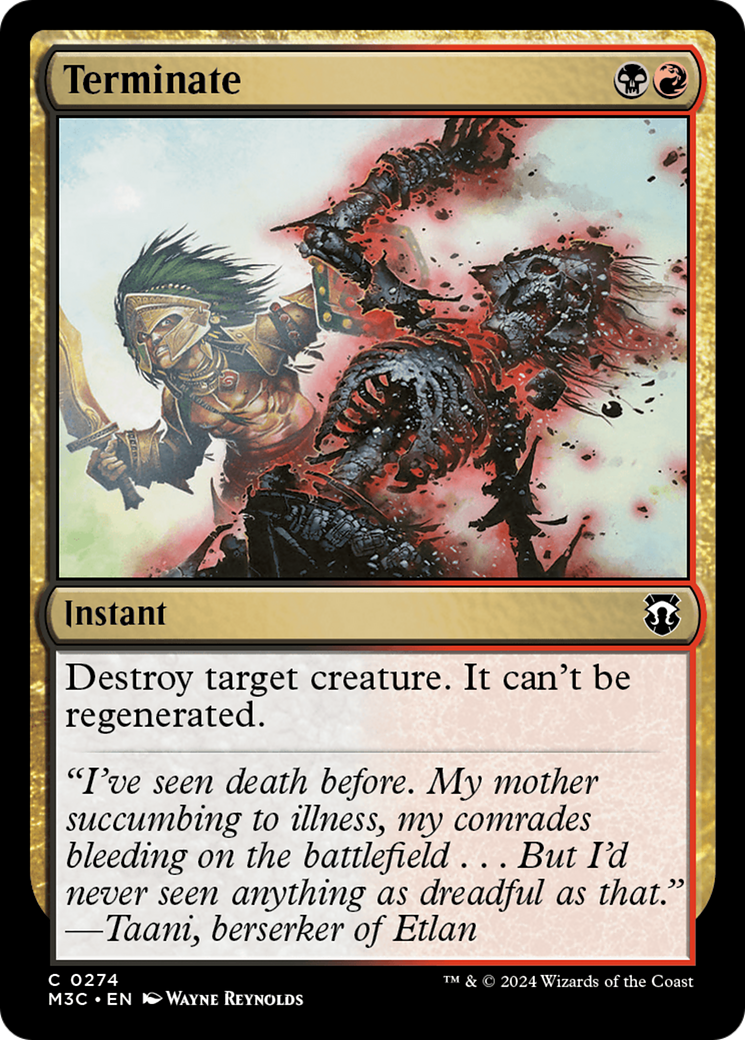 Terminate (M3C-274) - Modern Horizons 3 Commander Foil