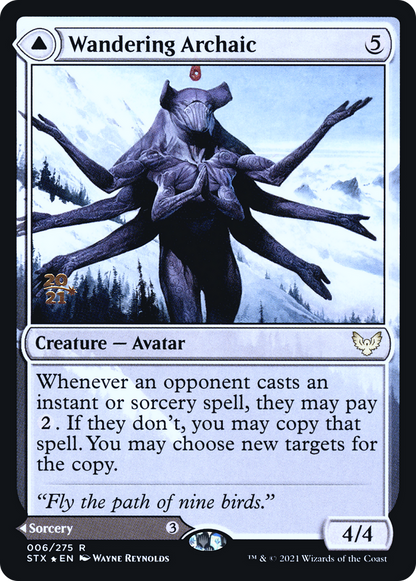 Wandering Archaic (PRE-06S) - Strixhaven: School of Mages Promos Foil