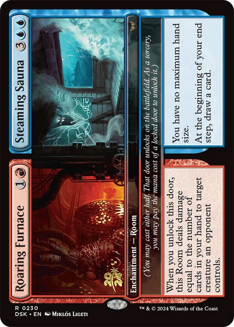 Roaring Furnace // Steaming Sauna (PRE-230S) - Duskmourn: House of Horror Promos Foil