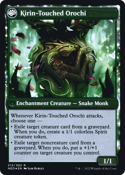Teachings of the Kirin (PRE-212S) - Kamigawa: Neon Dynasty Promos: (fandfc, enchantment) Foil