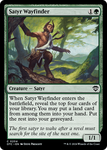 Satyr Wayfinder⁣ - Commander: Outlaws of Thunder Junction⁣ (Common)⁣ [204]
