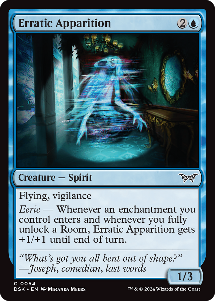 Erratic Apparition⁣ - Duskmourn: House of Horror⁣ (Common)⁣ [54]