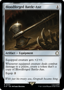 Bloodforged Battle-Axe⁣ - Universes Beyond: Fallout⁣ (Rare)⁣ [226]