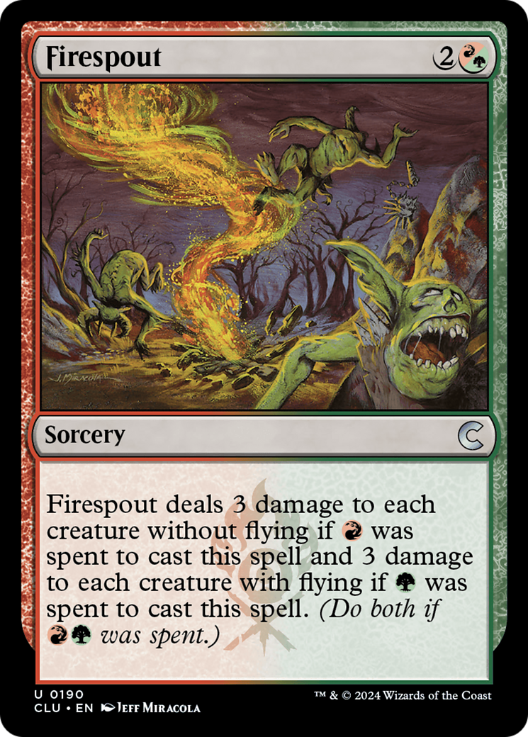 Firespout (CLU-190) - Ravnica: Clue Edition Foil
