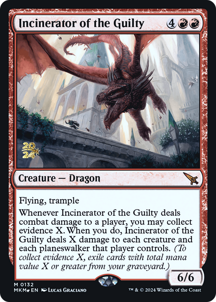 Incinerator of the Guilty (PRE-132S) - Murders at Karlov Manor Promos Foil