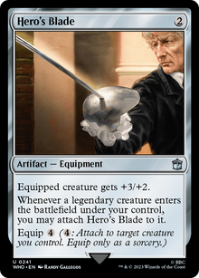 Hero's Blade⁣ - Universes Beyond: Doctor Who⁣ (Uncommon)⁣ [241]