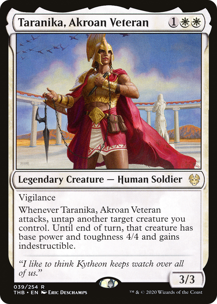 Taranika, Akroan Veteran⁣ - Theros Beyond Death⁣ (Rare)⁣ [39]