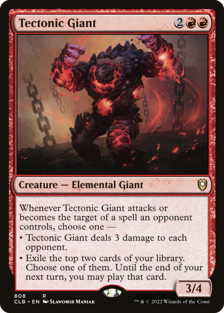 Tectonic Giant⁣ - Commander Legends: Battle for Baldur's Gate: Extras⁣ (Rare)⁣ [808]