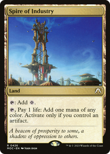 Spire of Industry⁣ - Commander: March of the Machine⁣ (Rare)⁣ [426]