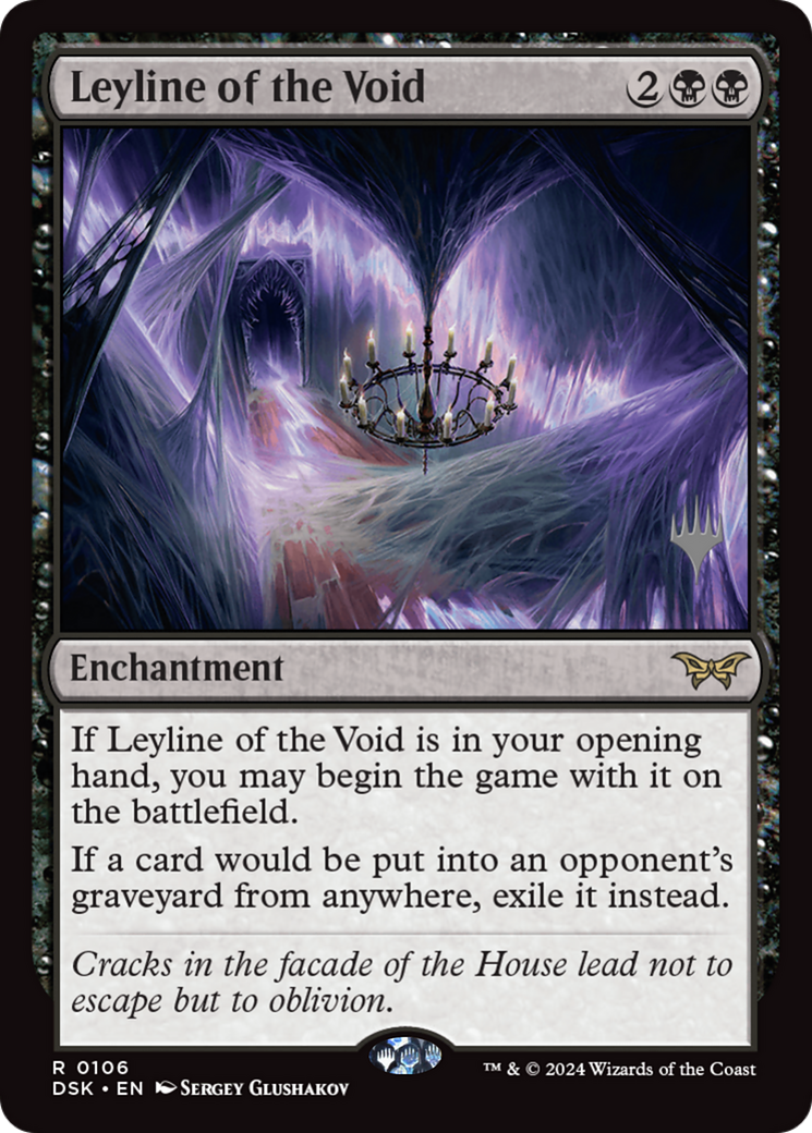 Leyline of the Void (PPDSK-106) - Duskmourn: House of Horror Promos