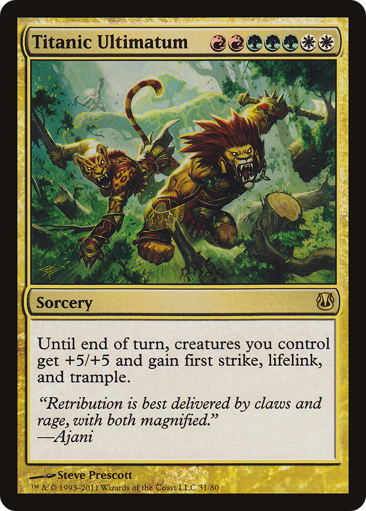 Titanic Ultimatum (DDH-031) - Duel Decks: Ajani vs. Nicol Bolas