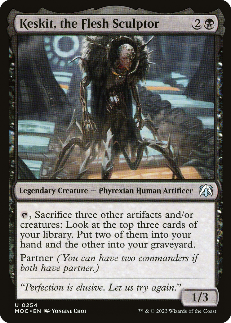 Keskit, the Flesh Sculptor⁣ - Commander: March of the Machine⁣ (Uncommon)⁣ [254]