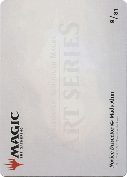 Novice Dissector // Novice Dissector (ASTX-009) - Strixhaven Art Series (Borderless) Foil