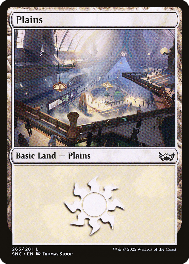 Plains (V.4)⁣ - Streets of New Capenna⁣ (Land)⁣ [263]