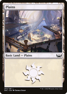 Plains (V.4)⁣ - Streets of New Capenna⁣ (Land)⁣ [263]