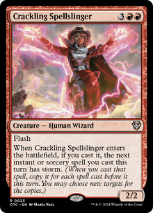 Crackling Spellslinger⁣ - Commander: Outlaws of Thunder Junction⁣ (Rare)⁣ [25]