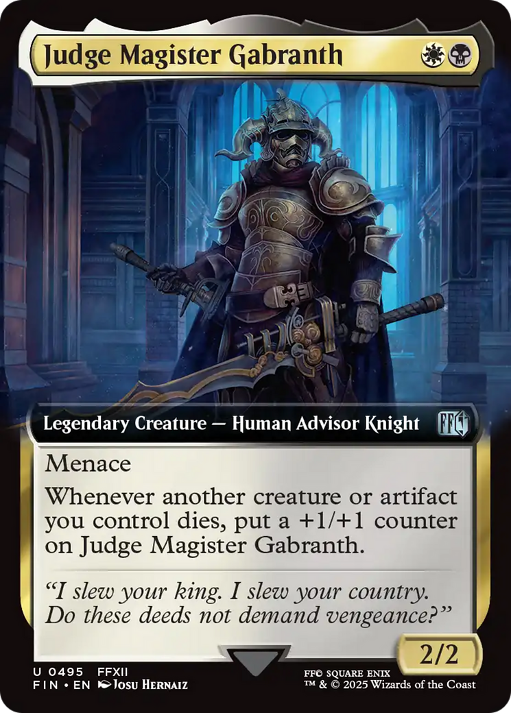 Judge Magister Gabranth (FIN-495) - FINAL FANTASY: (Extended Art)