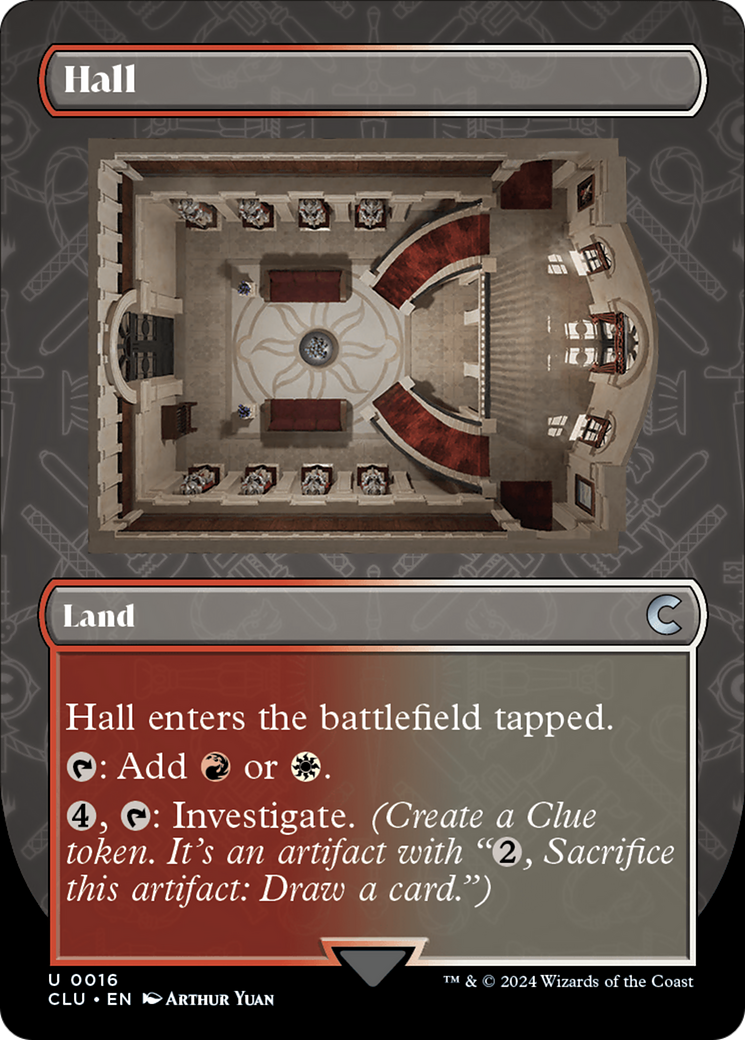 Hall (Borderless) (CLU-016) - Ravnica: Clue Edition (Borderless)