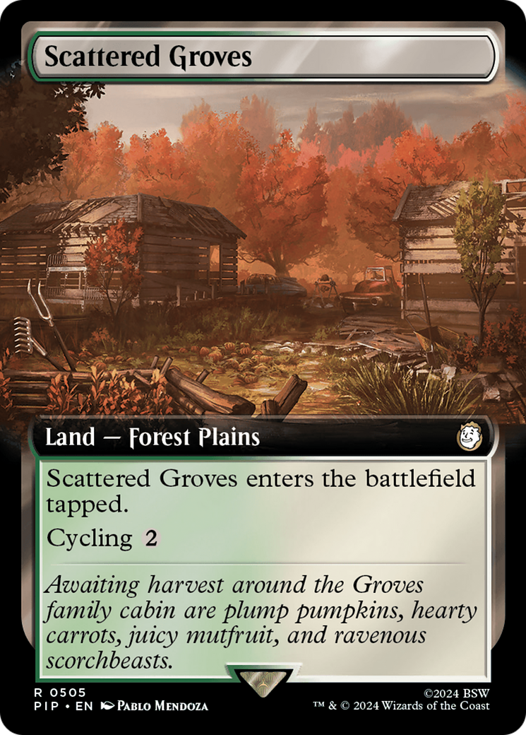 Scattered Groves (Extended Art) (PIP-505) - Fallout: (Extended Art) Foil