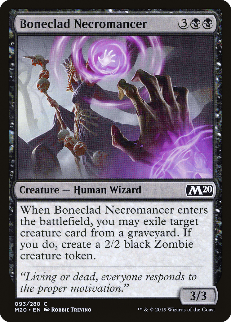Boneclad Necromancer⁣ - Core 2020⁣ (Common)⁣ [93]