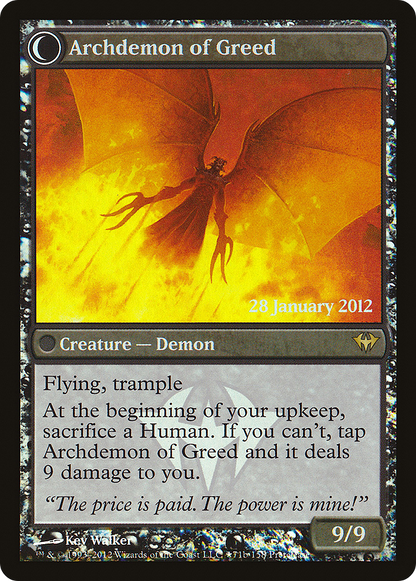 Ravenous Demon (PRE-71★) - Dark Ascension Promos: (Double Faced Transform) Foil