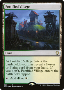 Fortified Village⁣ - Commander: Phyrexia: All Will Be One⁣ (Rare)⁣ [154]