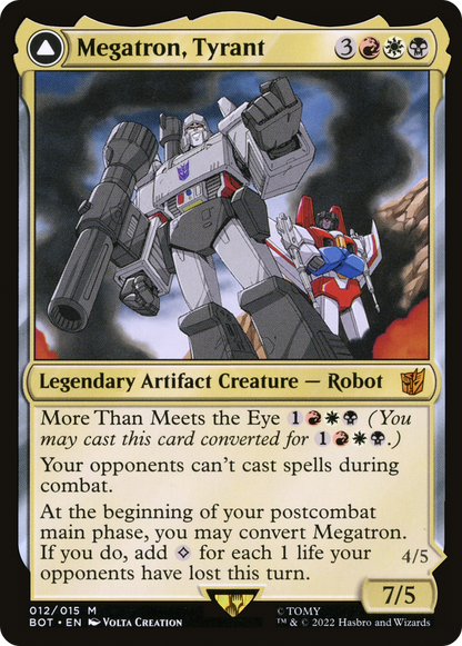 Megatron, Tyrant (BOT-012) - Transformers: (convertdfc) Foil