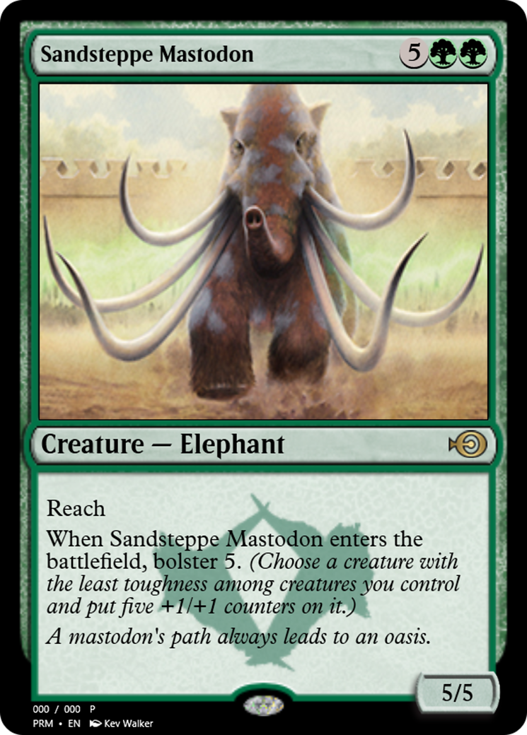 Sandsteppe Mastodon (PRM-55721) - Magic Online Promos Foil